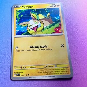 yamper - 058/162 (common) — pokemon: temporal forces